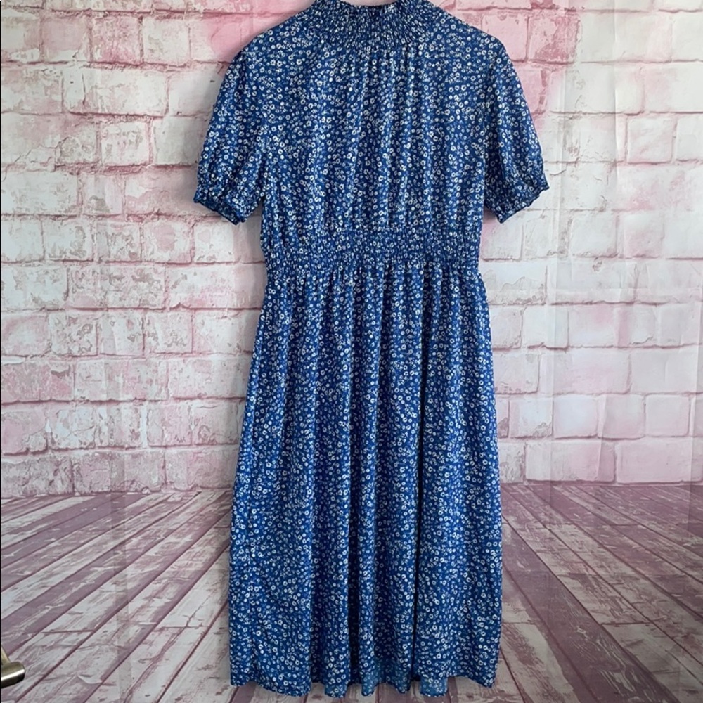 ASOS Blue Floral Midi Dress
